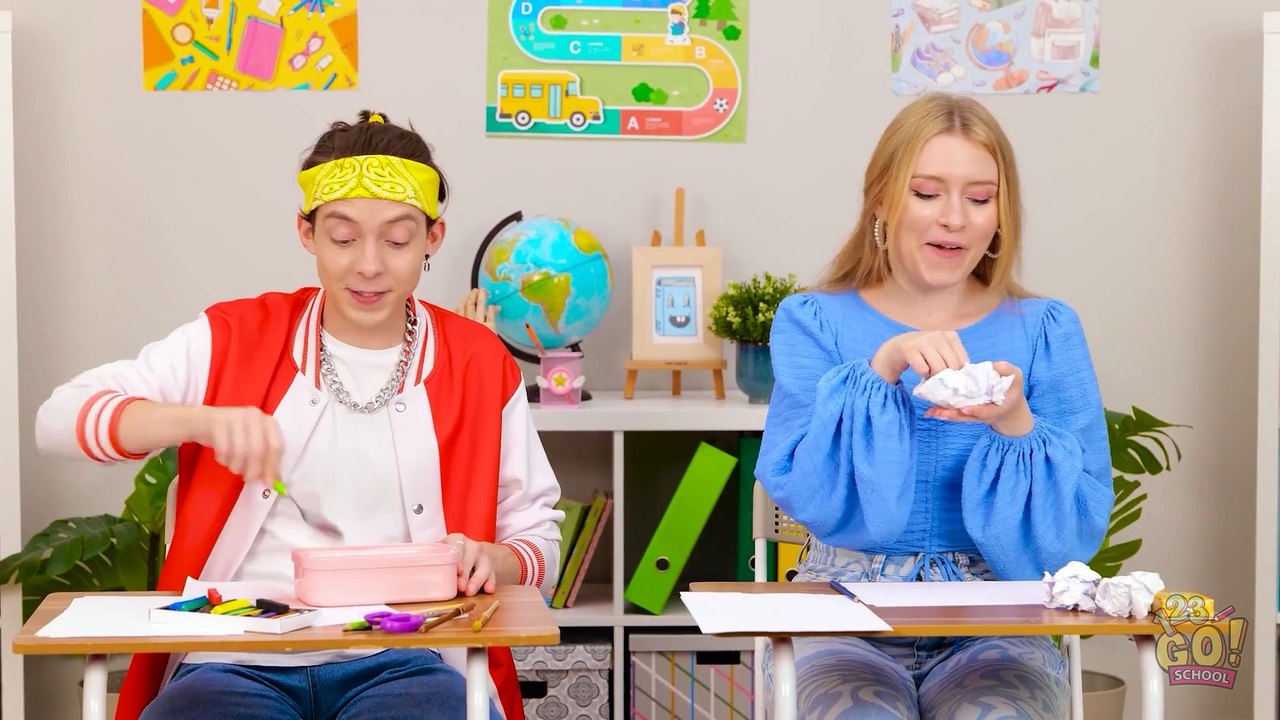 DIY SCHOOL SUPPLIES IDEAS|| I Tested 10 Banned School Gadgets And Hacks  by 123 GO SCHOOL
