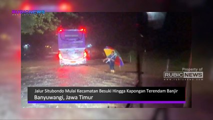 Jalur Situbondo Mulai Kecamatan Besuki Hingga Kapongan Terendam Banjir, Pengendara Diimbau Untuk Melintasi Jalur Alternatif