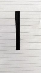 Mini bastone nero fai da te per barbie