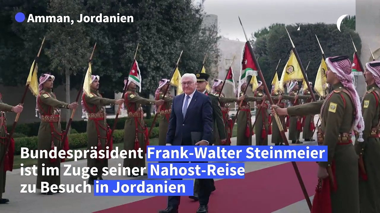 Nahost-reise von steinmeier: bundespräsident in jordanien