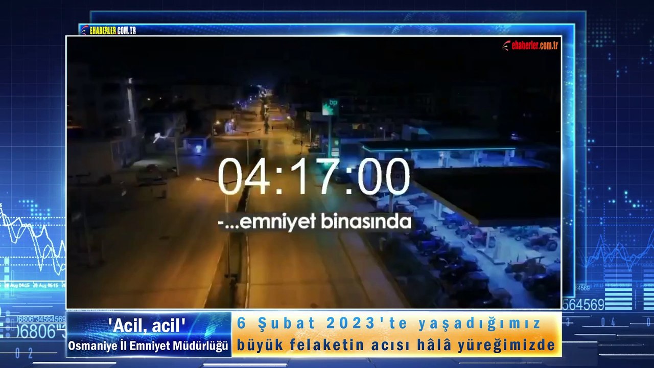 Osmaniye İl Emniyet Müdürlüğü 6 Şubat'taki depremin hemen ardından geçilen polis telsizi konuşmalarını paylaştı. '