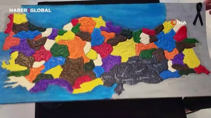 Enkazdan çıkan eşyaların geri dönüşüm sergisi