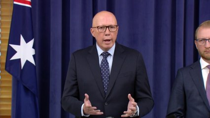 Federal Opposition leader Dutton praises US President Trump as a ‘Big Thinker’