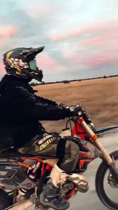 motorcycle on a wheel
