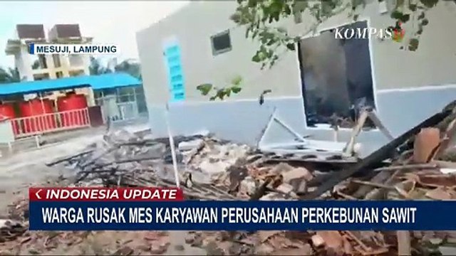 Mess Karyawan dan Fasilitas Perusahaan Sawit di Mesuji Dibakar Warga