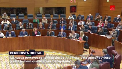 La portavoz sanchista tira de Ana Rosa para atacar a Ayuso y esta le avisa que acabará ‘decapitada’