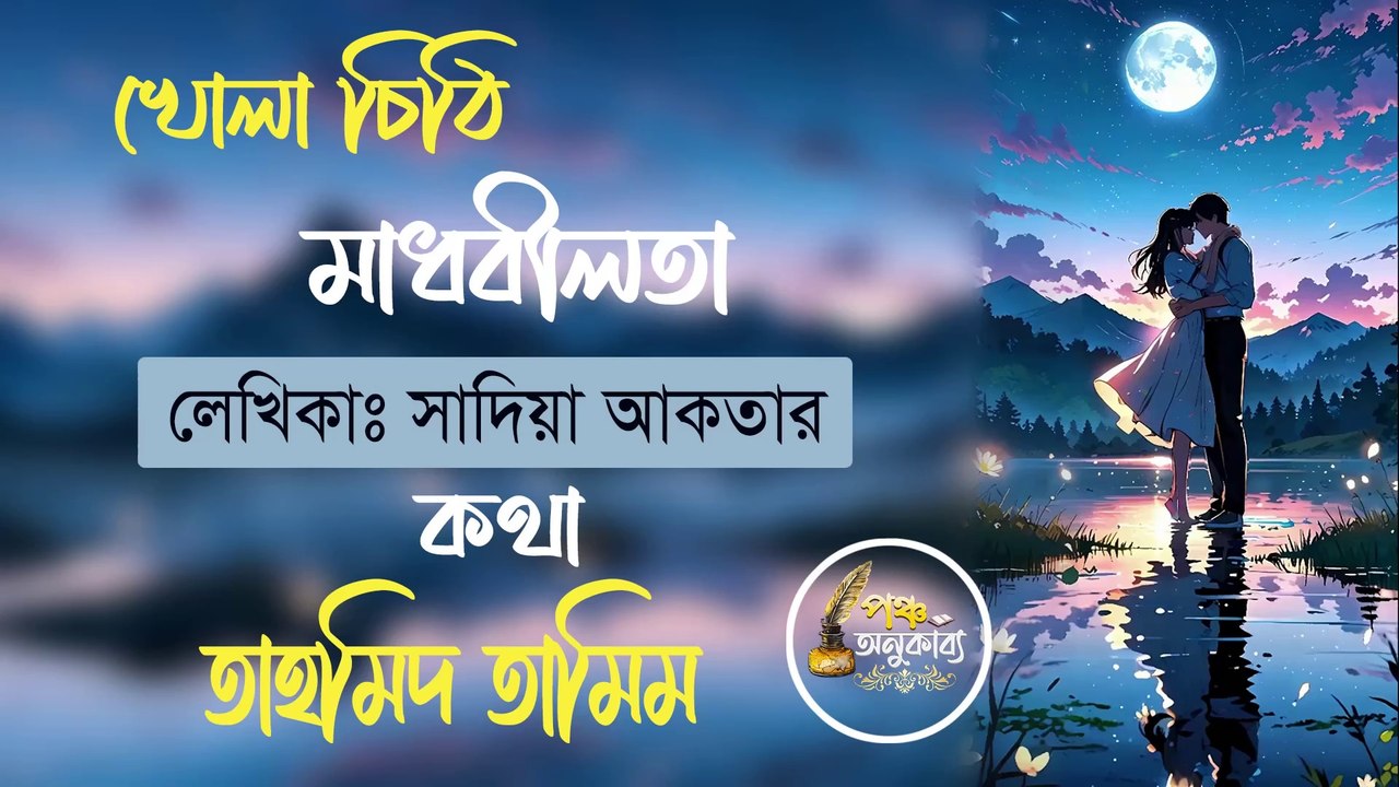 খোলা চিঠি | মাধবীলতা। সাদিয়া আকতার | Pancha Anukabyo #panchaanukabyo | #lovestory #Romantic