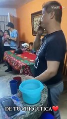 Adorable family reunion: Girl enters singing and spreading unmatched joy