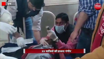 40 श्रद्धालुओं से भरी ट्राली पलटी