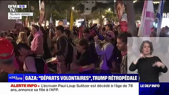 Israël profite des déclarations de Donald Trump pour annoncer un plan d'expulsion des Gazaouis de la bande de Gaza