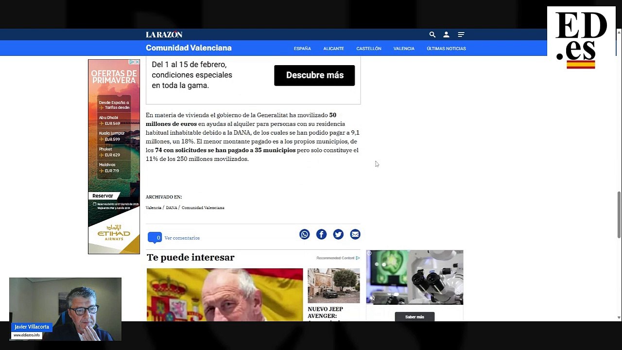 ESTAS SON LAS "MILLONARIAS" AYUDAS RECIBIDAS POR LOS VALENCIANOS DESPUÉS DE 100 DÍAS