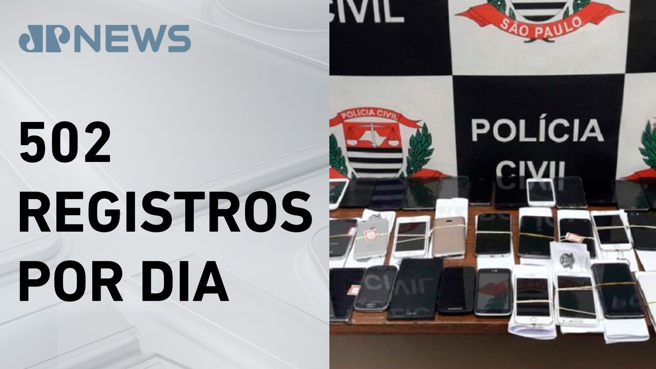 Roubos e furtos de celulares em SP caem em 2024