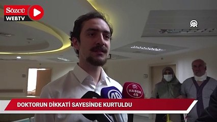 Doktorun dikkati sayesinde dudak kanseri olduğunu öğrendi