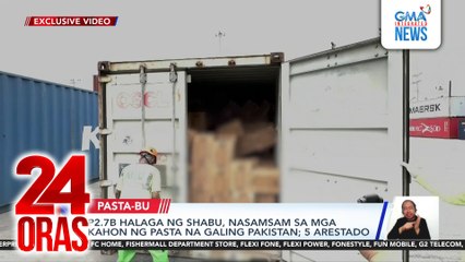 P2.7B halaga ng shabu, nasamsam sa mga kahon ng pasta na galing Pakistan; 5 arestado | 24 Oras