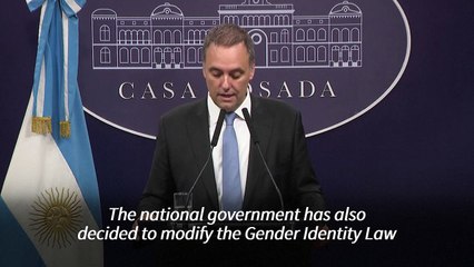 Argentina announces ban on gender transitions for minors