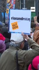 Anti-Trump demonstrations in New York City