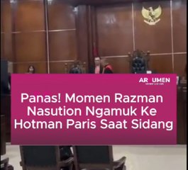 Panas! Momen Razman Nasution Ngamuk Ke Hotman Paris Saat Sidang