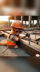 ""Hard Working Cat"