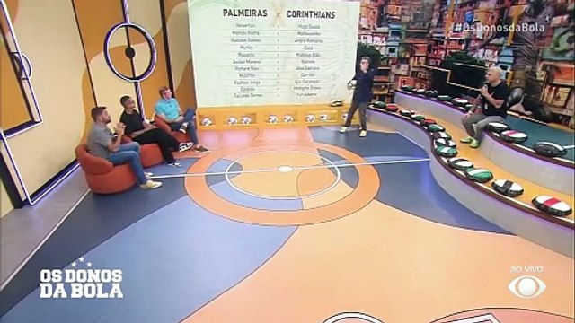 Debate Donos: Neto e comentaristas projetam Palmeiras x Corinthians