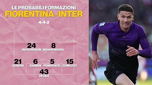 Fiorentina-Inter, le probabili formazioni