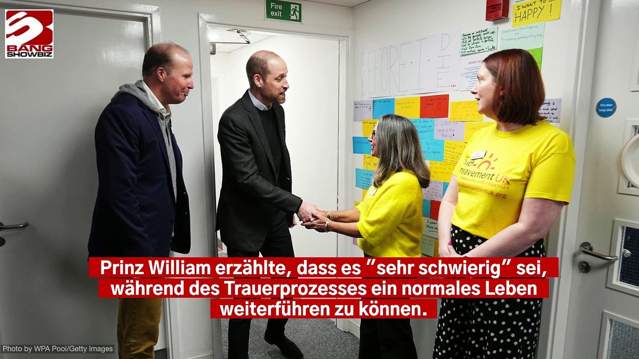 Prinz William: Normaler Alltag mit Trauer ist 'sehr schwierig'