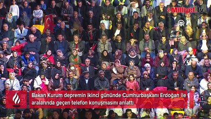 Bakan Kurum, depremin 2. günü Erdoğan ile arasında geçen duygulandıran diyaloğu anlattı