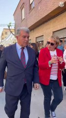 Joan Laporta visita los municipios afectados por la DANA