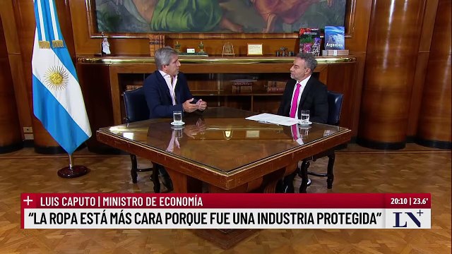 Luis “Toto” Caputo: la industria (textil) ha sido tremendamente protegida