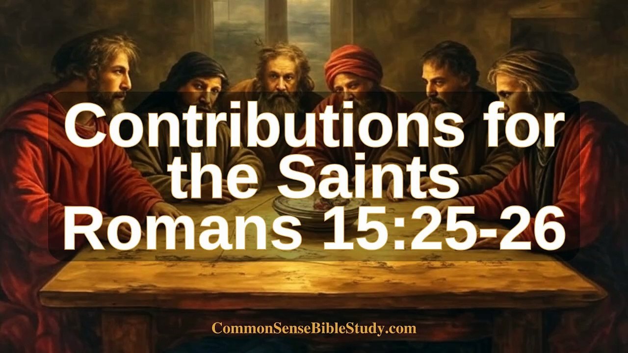 Why did the Jerusalem saints need help in Romans 15:25-26?
