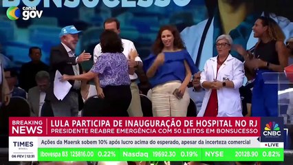 Lula critica ausência do governador Cláudio Castro em inauguração de hospital no RJ