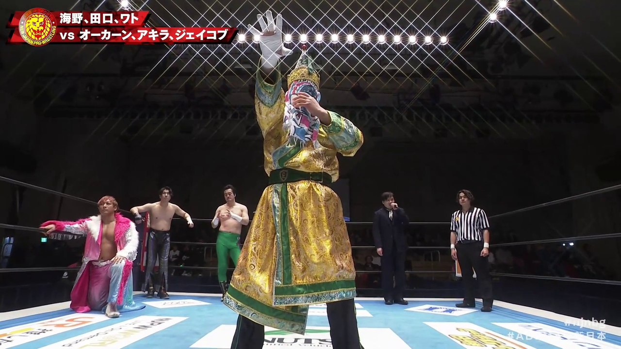 Master Wato, Ryusuke Taguchi and Shota Umino vs Jakob Austin Young, Francesco Akira and Great-O-Khan: NJPW Road to THE NEW BEGINNING（2/3/25）