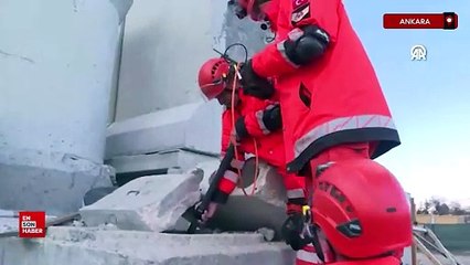 TSK İnsani Yardım Tugayı'ndan arama kurtarma tatbikatı