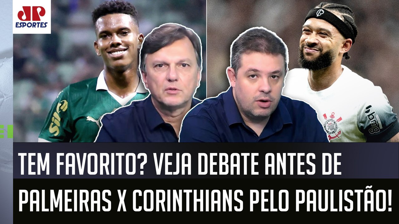"É O QUE EU ACHO! Pra mim, esse Palmeiras x Corinthians de hoje..." OLHA esse DEBATE antes do DÉRBI!