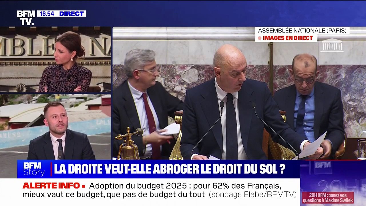 Droit du sol à Mayotte: Ian Boucard (LR) évoque une "forte obstruction" qui fait "durer le débat inutilement" à l'Assemblée nationale