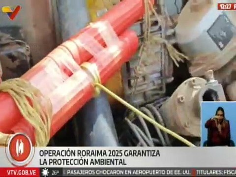 FANB destruyó campamento de minería ilegal que contaminaba el embalse del Guri