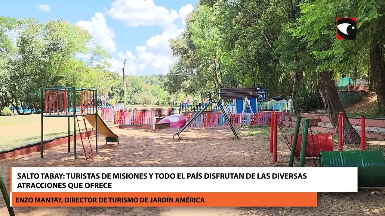 Salto Tabay turistas de Misiones y todo el país disfrutan de las diversas atracciones que ofrece