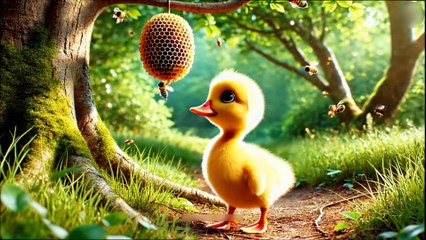The adventures of a duckling in a scary forest