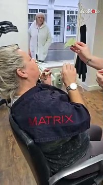 Woman’s first face and nose waxing experience with a new wax pot