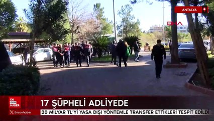 Antalya'da 20 milyar TL'lik yasa dışı transfer yapan kuyumcu ve döviz bürosu çalışanları yakalandı