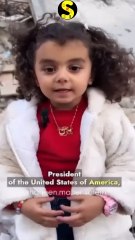 A shocking message from a Palestinian girl to Trump