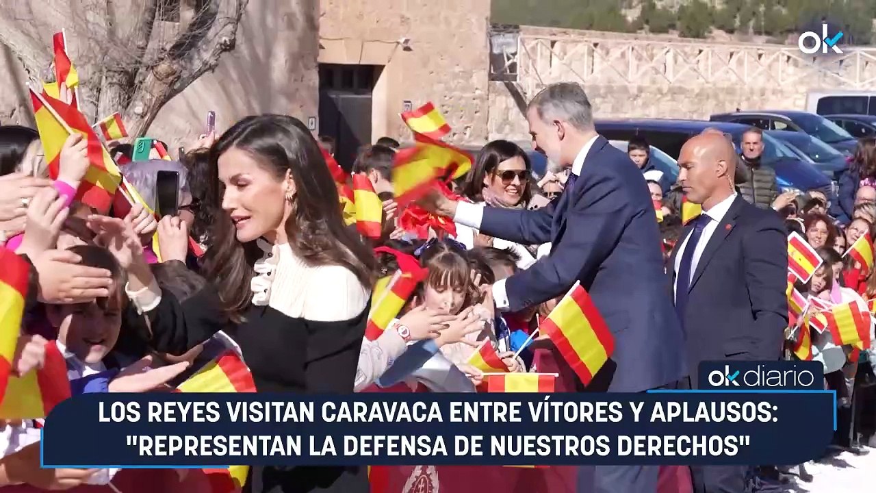 Los Reyes visitan Caravaca entre vítores y aplausos: "Representan la defensa de nuestros derechos"