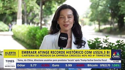 Embraer: carteira de pedidos no quarto trimestre de 2024 chega a US$ 26,3 bilhões