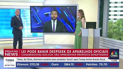 Lei nos EUA pode banir DeepSeek de aparelhos oficiais; Renan de Souza e Felipe Machado analisam