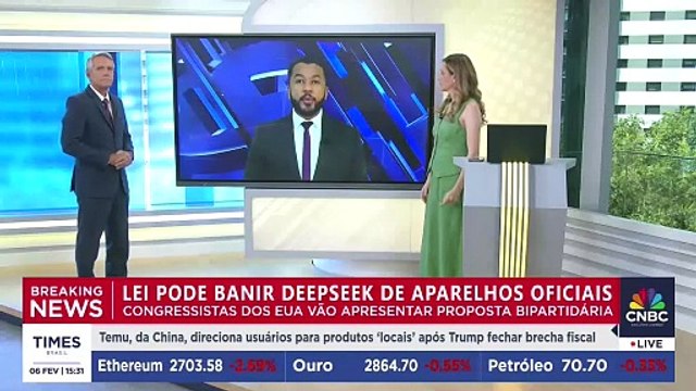 Lei nos EUA pode banir DeepSeek de aparelhos oficiais; Renan de Souza e Felipe Machado analisam