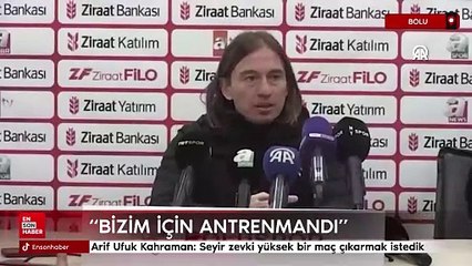 Arif Ufuk Kahraman: Seyir zevki yüksek bir maç çıkarmak istedik