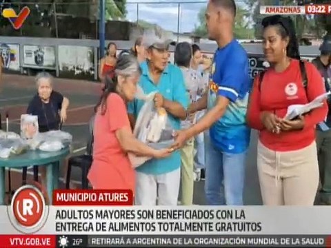 Gobierno Bolivariano realiza entrega de ayuda social a adultos mayores del estado Amazonas