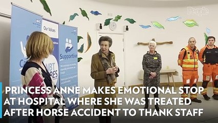 Princess Anne Makes Emotional Stop at Hospital Where She Was Treated After Horse Accident to Thank Staff