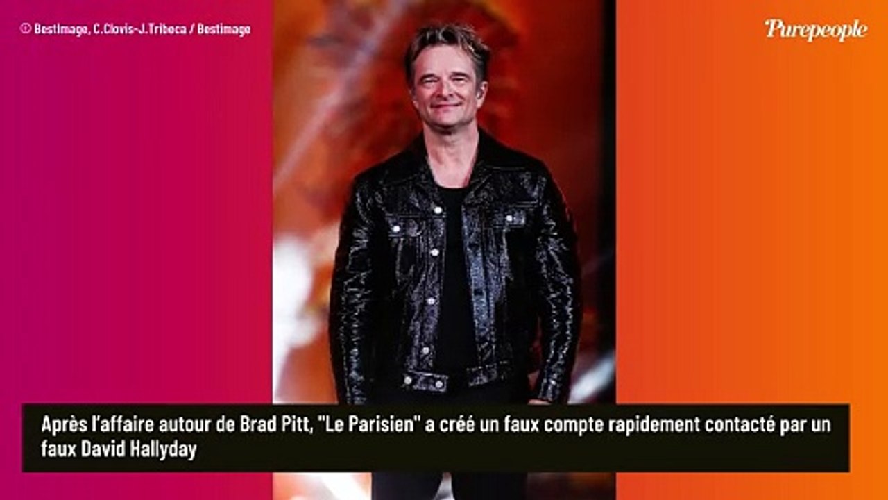 Après l’histoire folle autour de Brad Pitt, un faux David Hallyday au profil déconcertant agit dans l'ombre