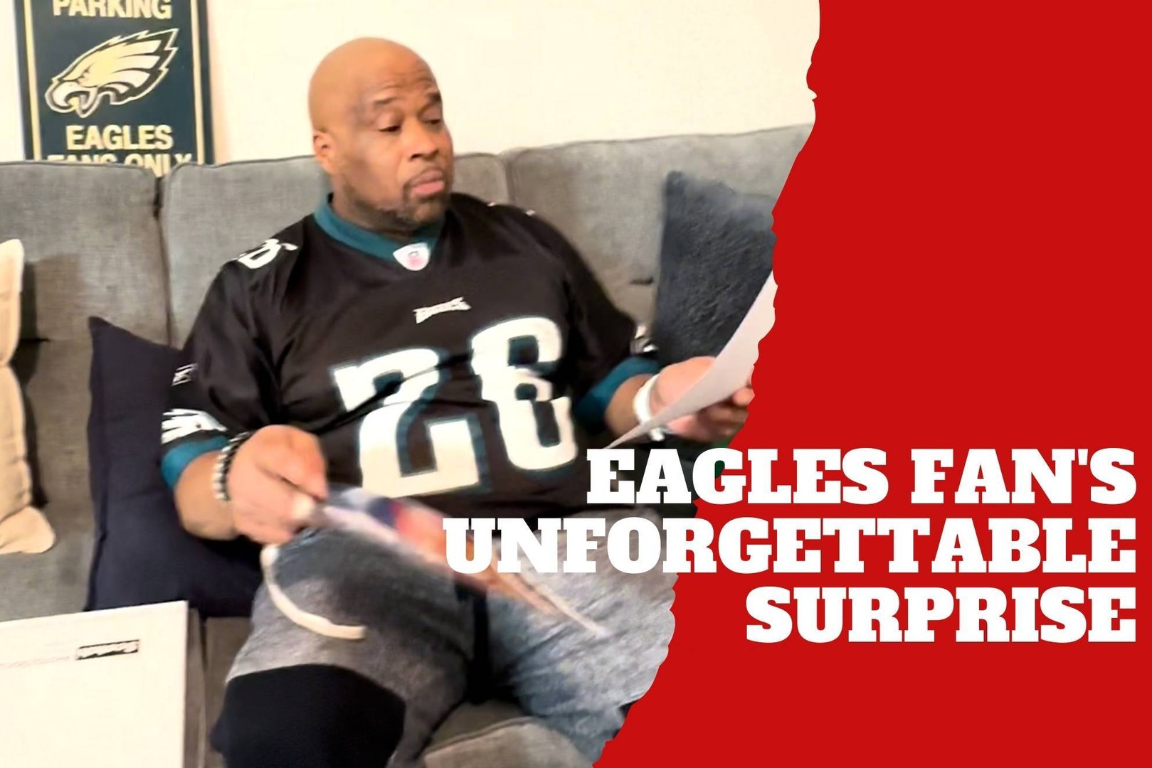 Eagles fan thought he was opening family photos but what he found was unforgettable