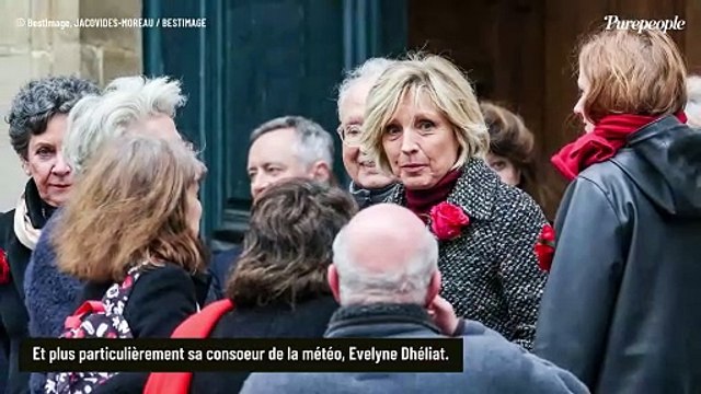 Evelyne Dhéliat, soutien indéfectible pour Françoise Laborde pour le dernier au revoir à sa soeur Catherine Laborde